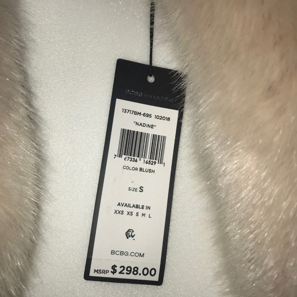 Gorgeous faux fur BCBG pale pink coat - Picture 4 of 5